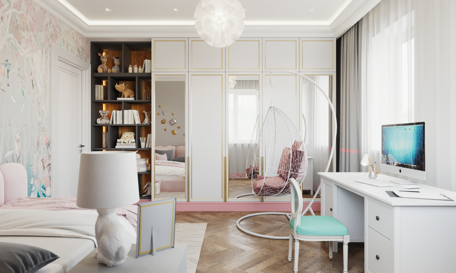 Интерьер загородного дома 280 кв.м КП Вешки