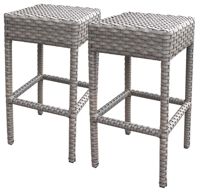 2 Florence Backless Barstools Grey Stone Tropical Outdoor Bar 2 Florence Backless Barstools Grey Stone Tropical Outdoor Bar Stools And Counter By Design Furnishings