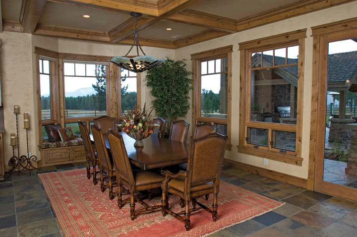 Photo of a country dining room in Seattle.
