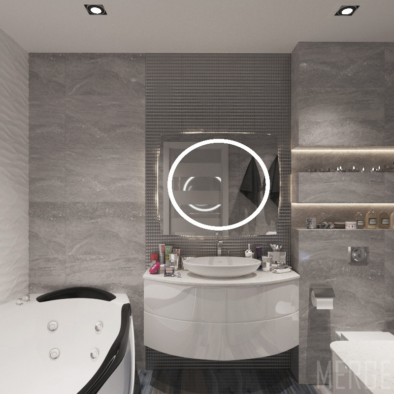 Минималистичная двухкомнатная квартира с видом на ЖД вокзал в Одессе 80м²