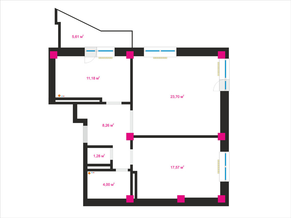2-х комнатная квартира