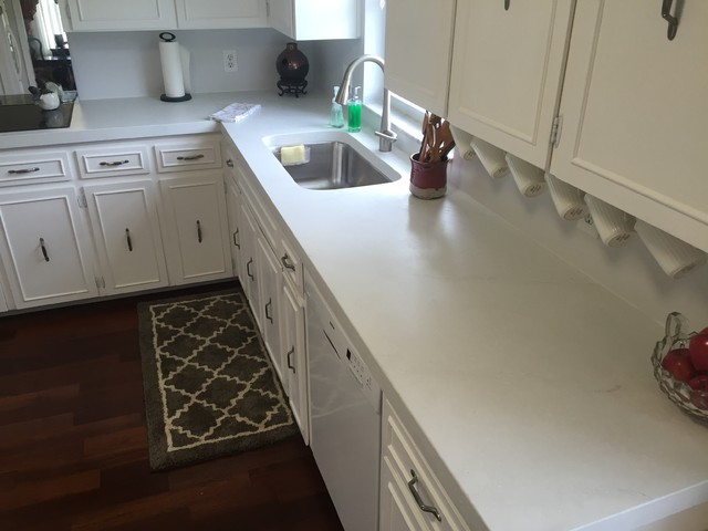 Marbled Concrete Countertops Country Kitchen Orlando By