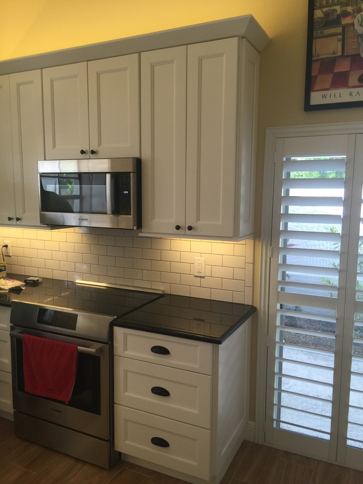 Inspiration for a transitional kitchen remodel in Miami