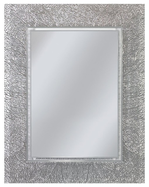 Coral Rectangle Mirror, 22"x28" Modern Bathroom Mirrors by Head