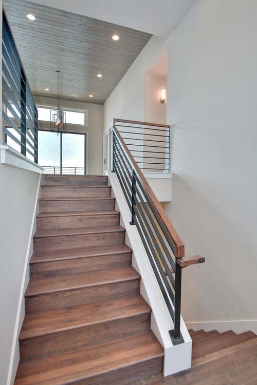 Transitional staircase photo in Miami