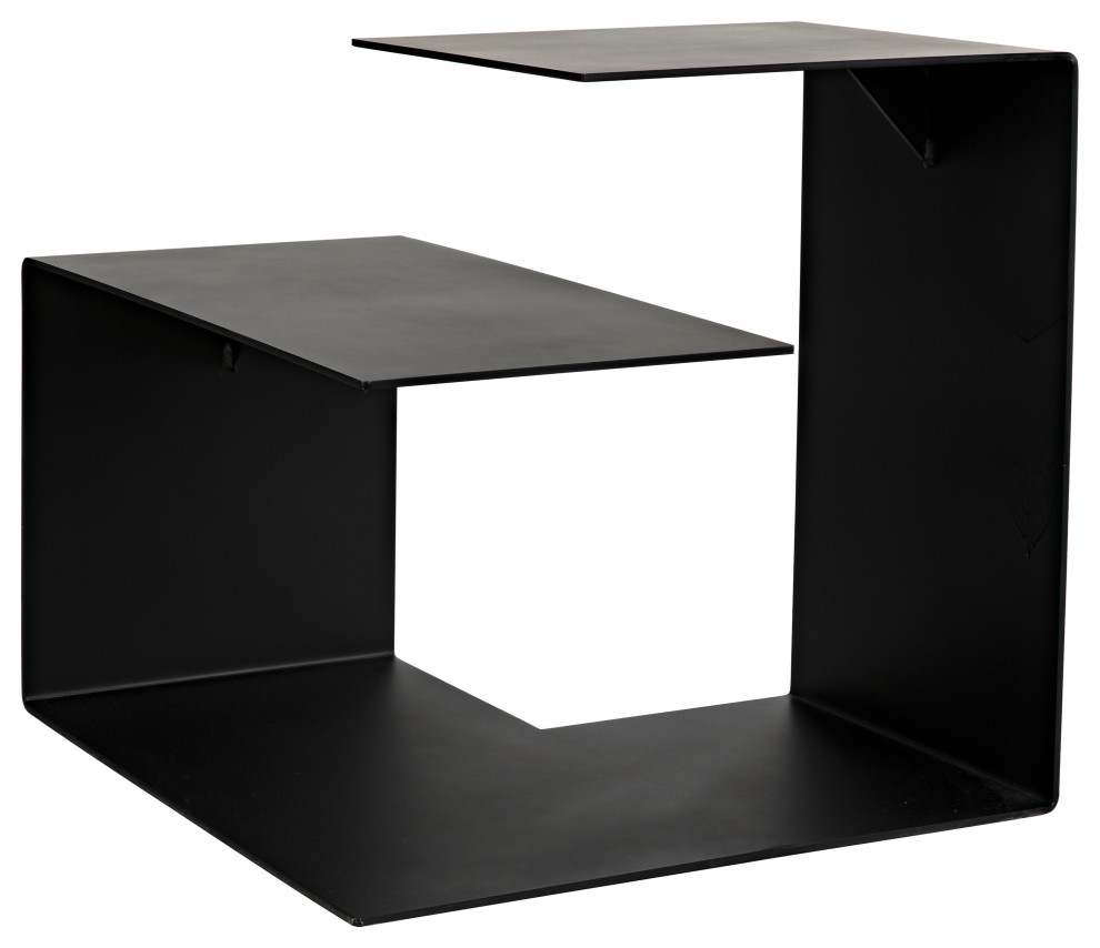 Solo Side Table, Black Metal Side Tables And End Tables by HedgeApple Houzz