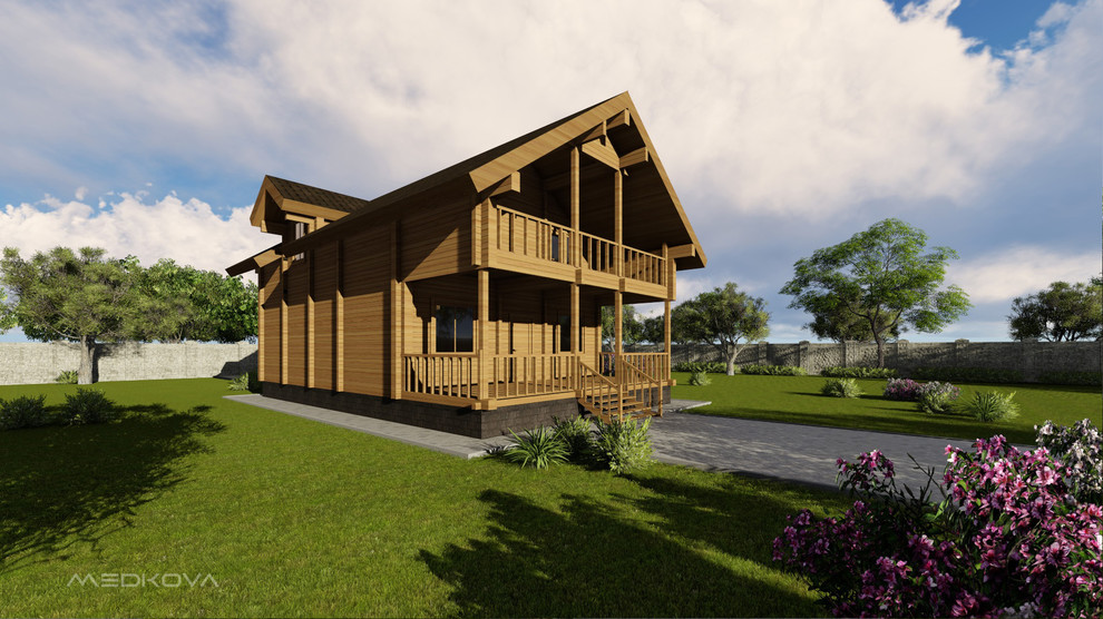 Проект деревянного дома из бруса