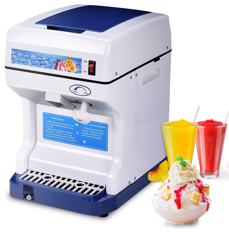 Costway Electric Ice Shaver Machine Tabletop Shaved Ice Crusher Ice
