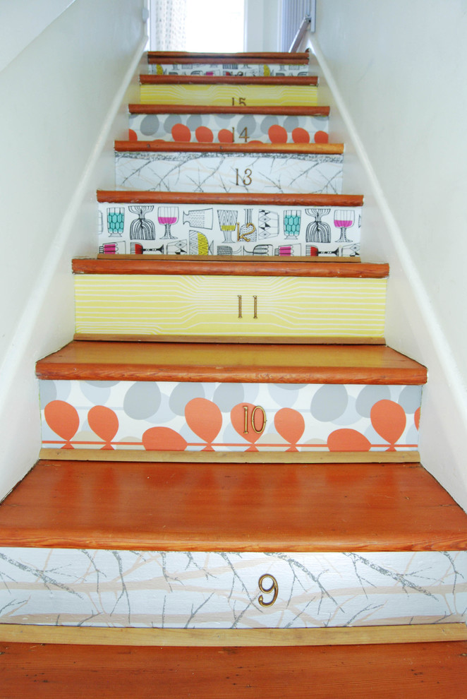Design ideas for an eclectic staircase in Vancouver.