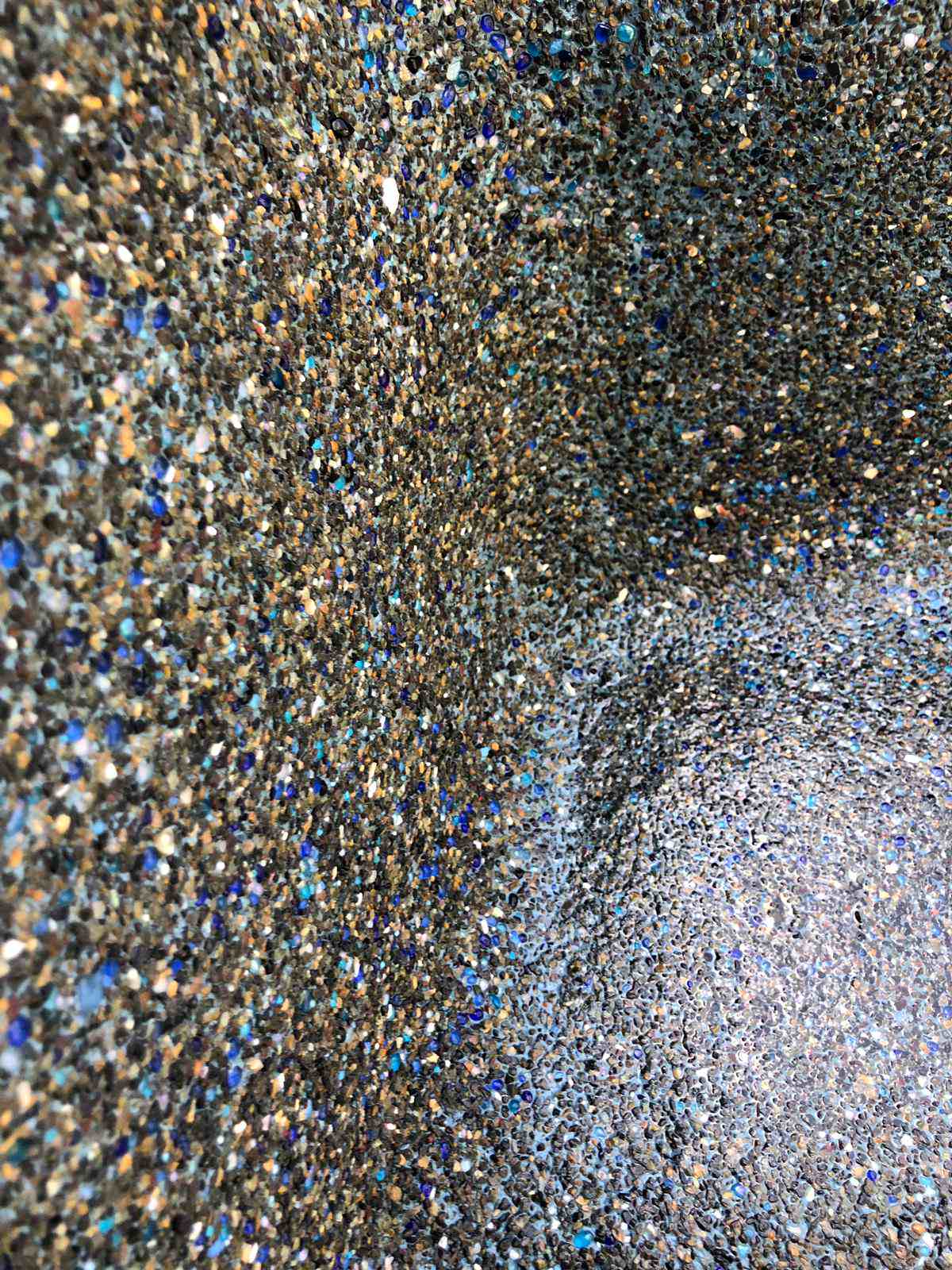 Pool pebble finish