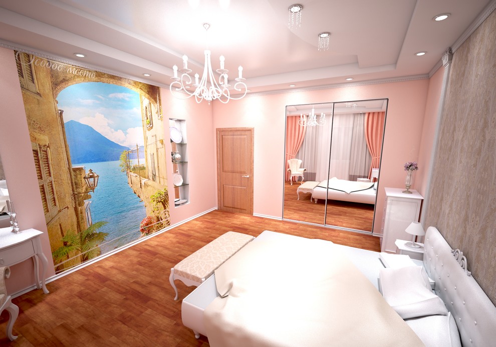 дизайн проект спальни для девочки в 3х к.квартире