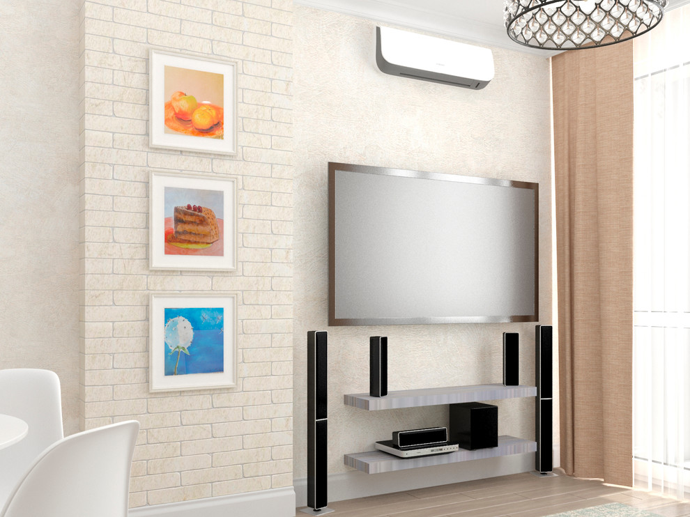 Квартира на Домашникова. Кухня-гостиная