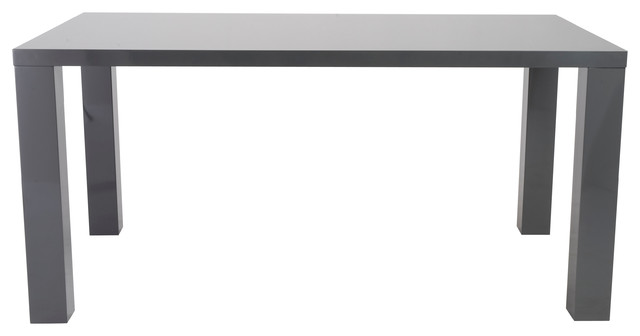 Abby 63 Lacquer Dining Table Modern Tables By Inmod Abby 63 Dining Table Gray Lacquer