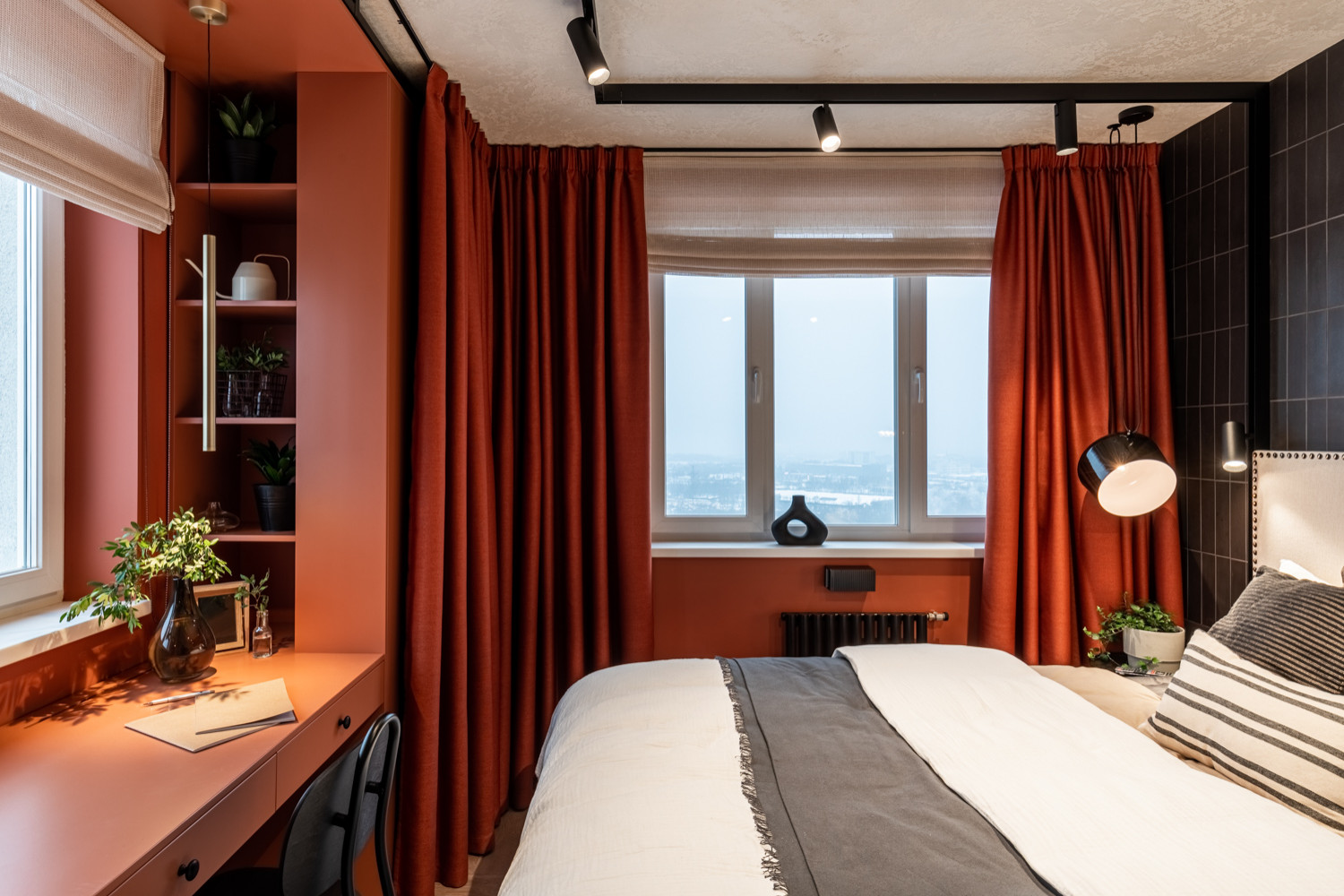 Спальня с огоньком