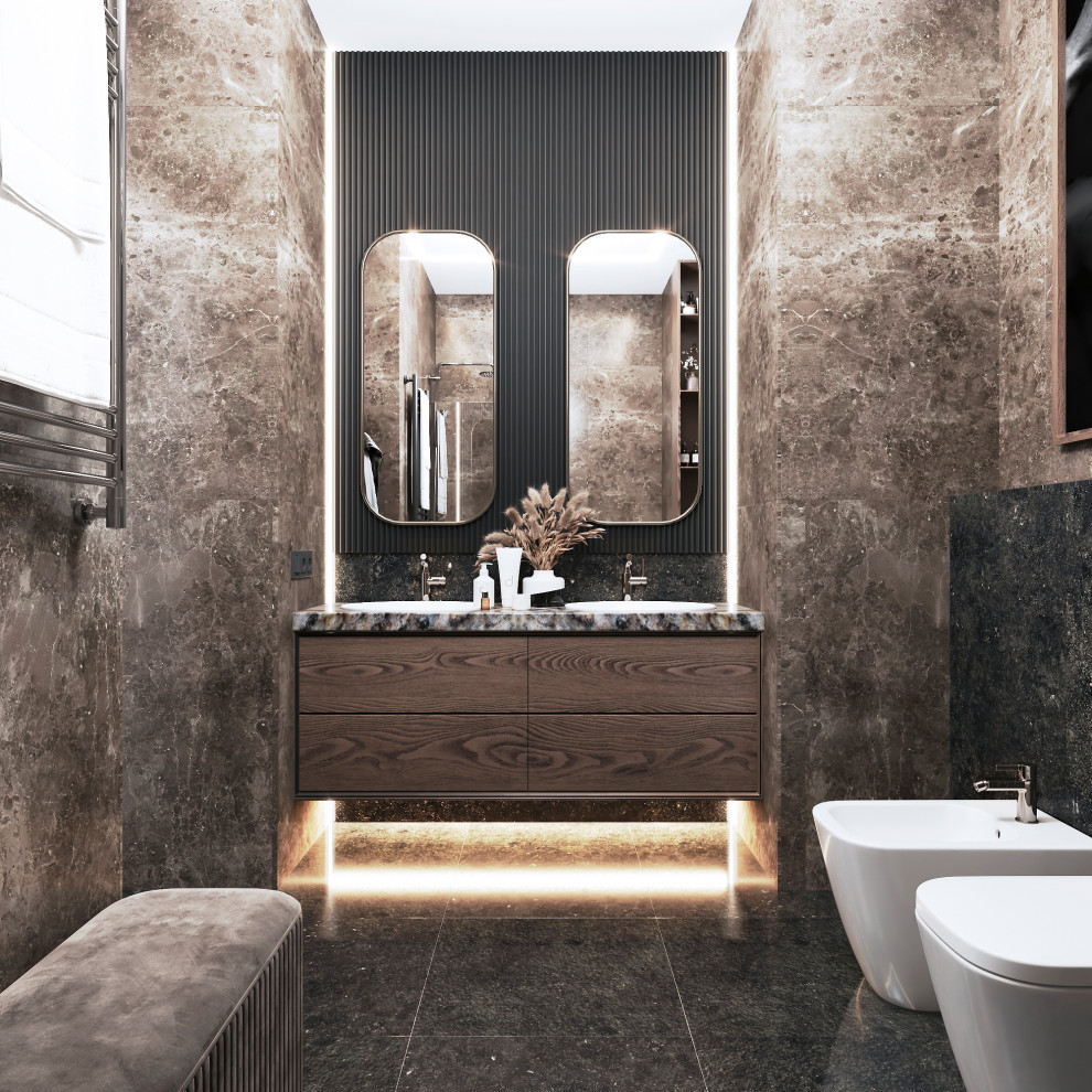 Дизайн интерьера "Санузел в ЖК "Символ"