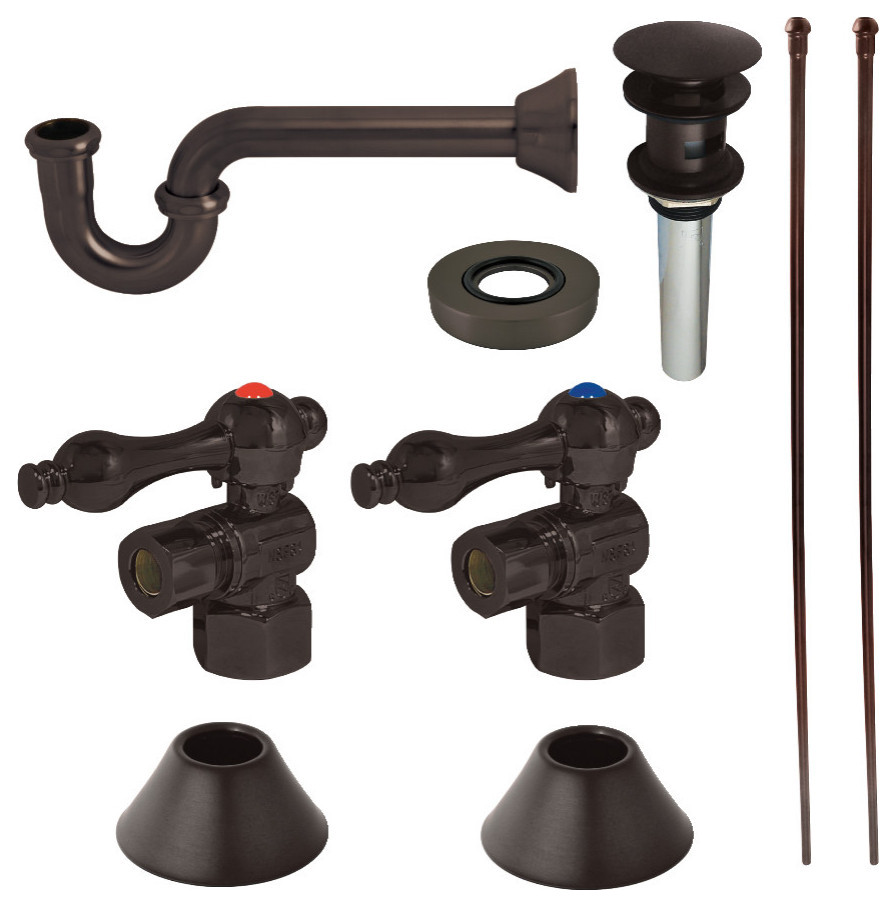 CC43105VOKB30 Traditional Plumbing Sink Trim Kit With Rubbed Bronze Contemporary Bathroom
