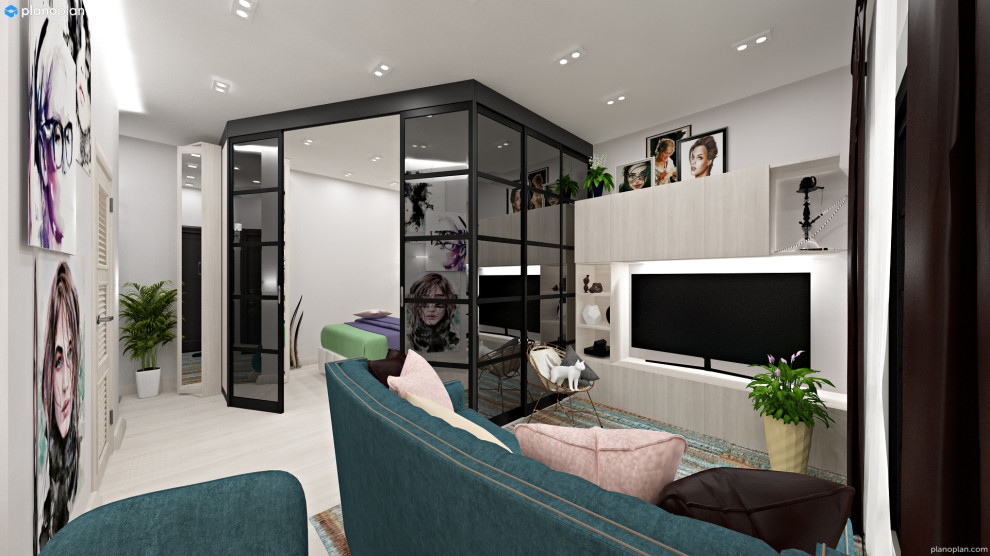 Современная квартира для молодой супружеской пары