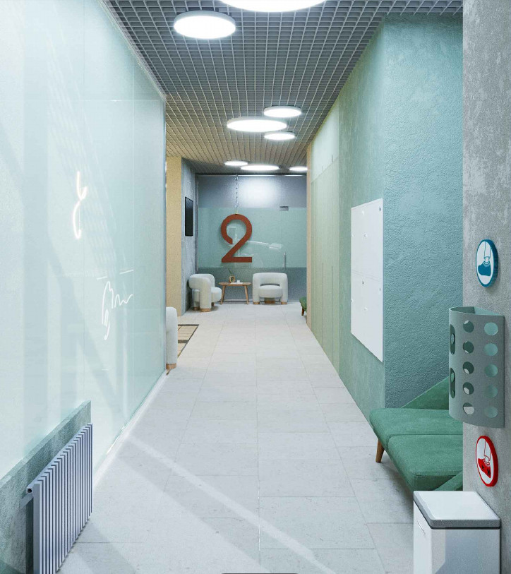 Стоматология в мятных тонах