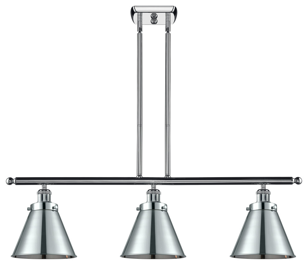 Appalachian 3 Light Island Light Industrial Kitchen Island Lighting by Innovations