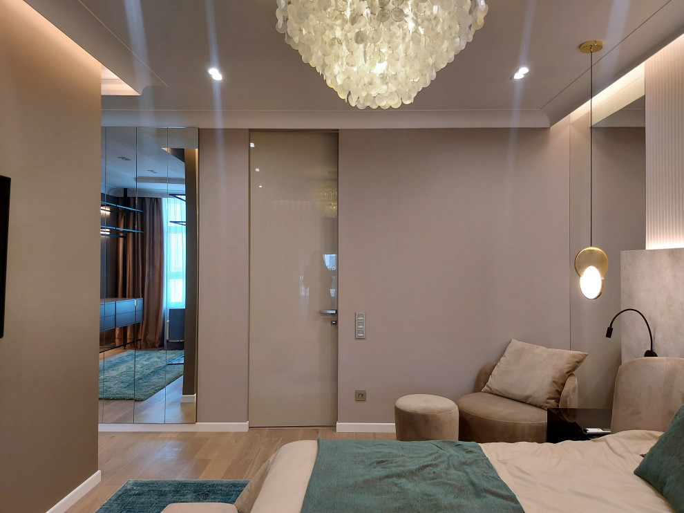 Спальня-гардеробная 32 кв.м. 2022 г. Фото.