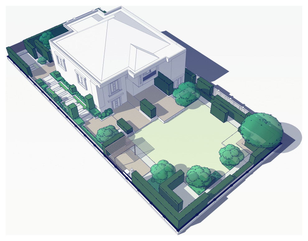 Эскизный проект ландшафтного дизайна.