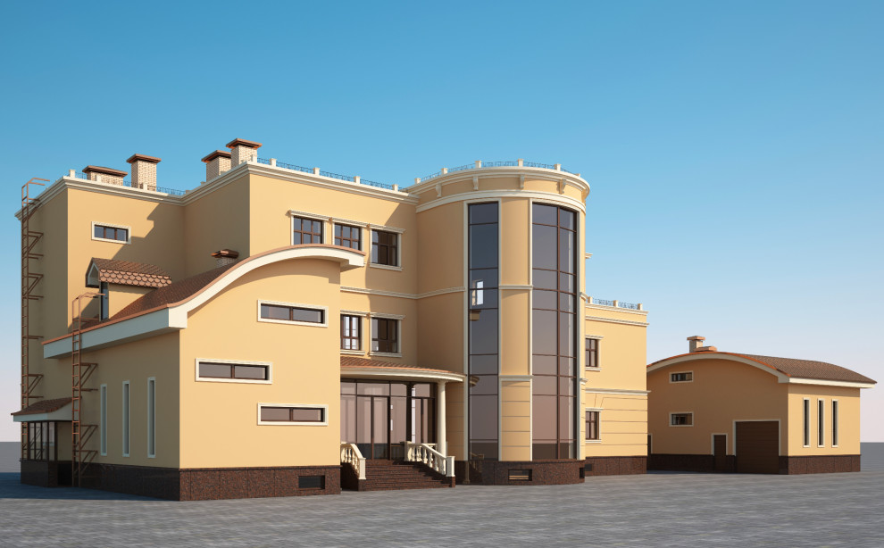 Архитектурный проект коттеджа 1000 кв.м