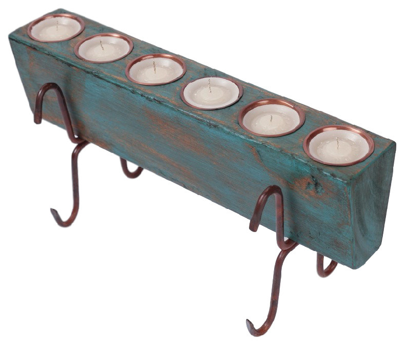 Small 6-Hole Sugar Mold Complete Set, Turquoise, Small