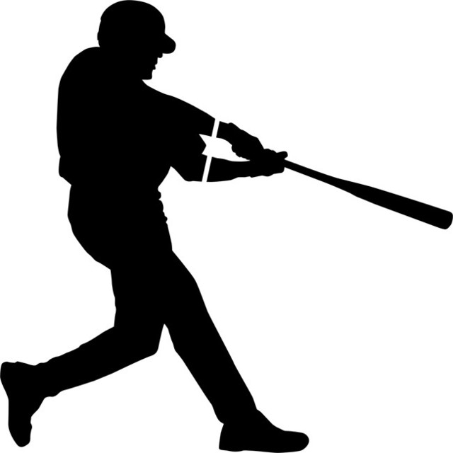 Home Run Hit Baseball Stencil Contemporary Wall Stencils by