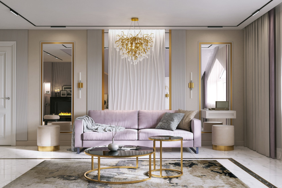 Дизайн-проект Мансарда, Неоклассика