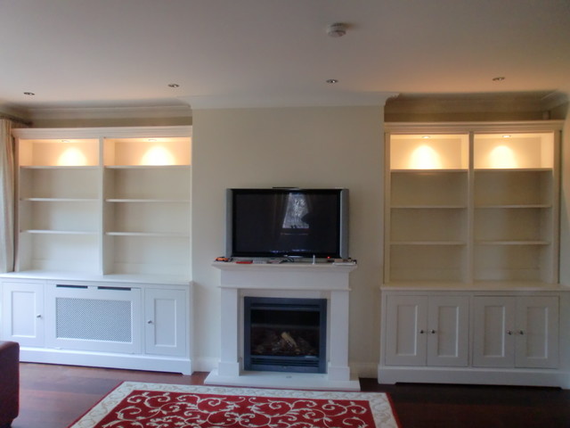 Cabinets traditional-living-room