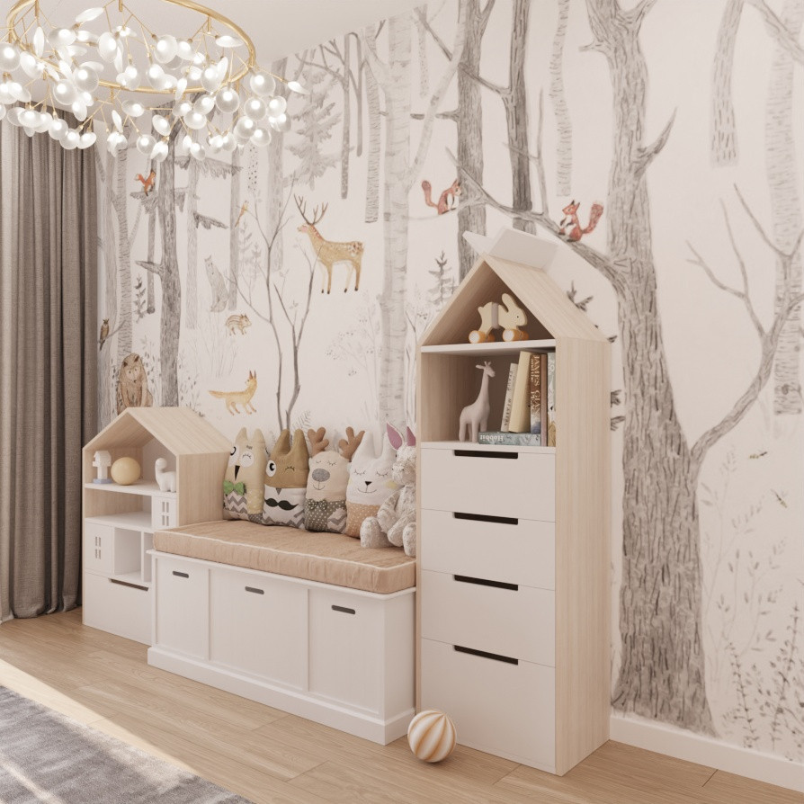 Дизайн детской для девочек