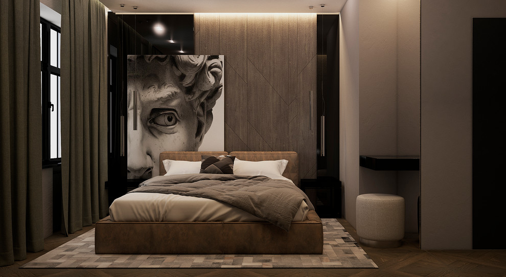 Минималистичный интерьер для молодой пары