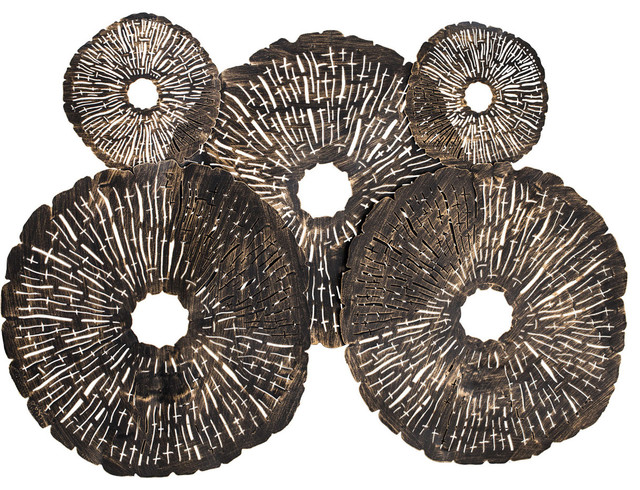 Coral Discs Fire Screen 8468 059 Transitional Fireplace