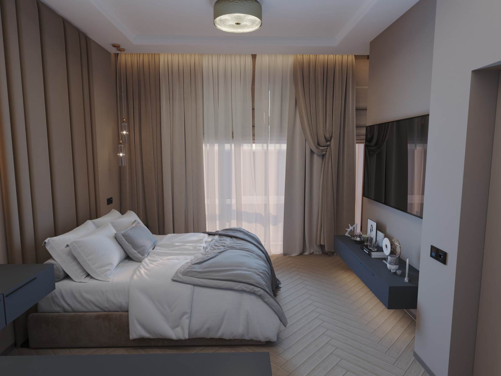 Дизайн проект спальни