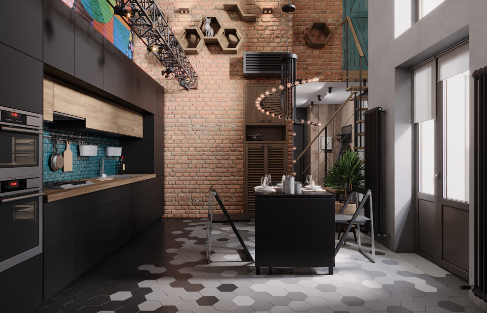 Проект квартиры с атриумом в ЖК "Поколение"