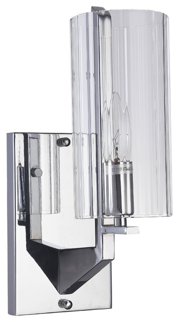 modern chrome wall sconce