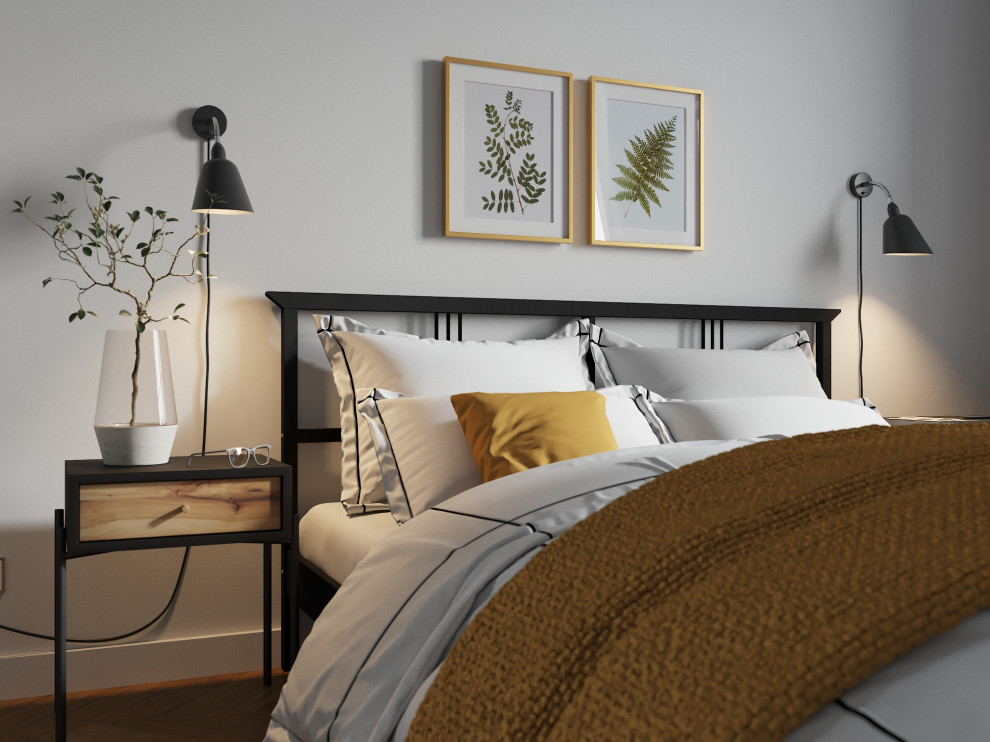 Спальня в скандинавском стиле