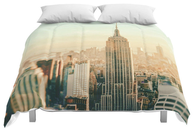 Society6 New York City Skyline Dreams Comforter Contemporary