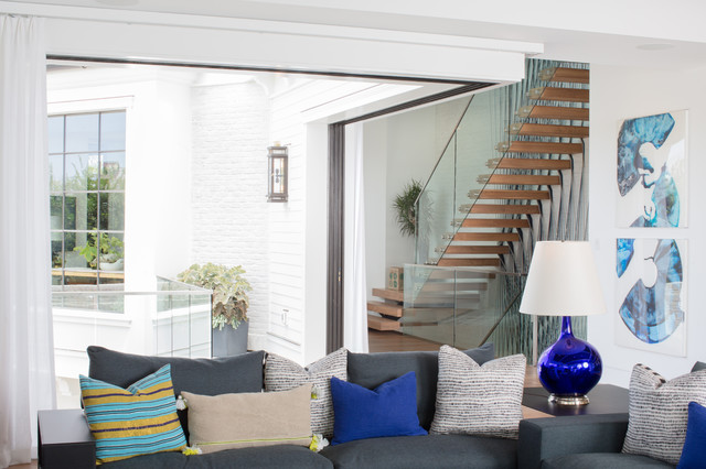 Port Nelson contemporary-vardagsrum