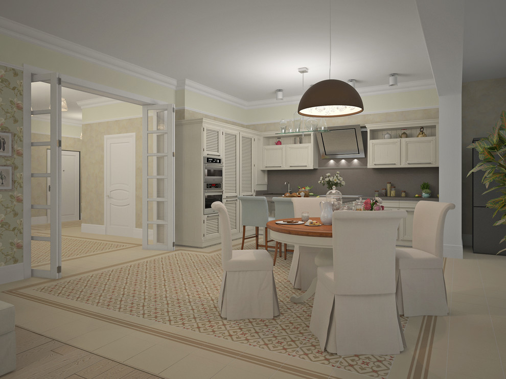 Кухня-гостиная в Классическом стиле