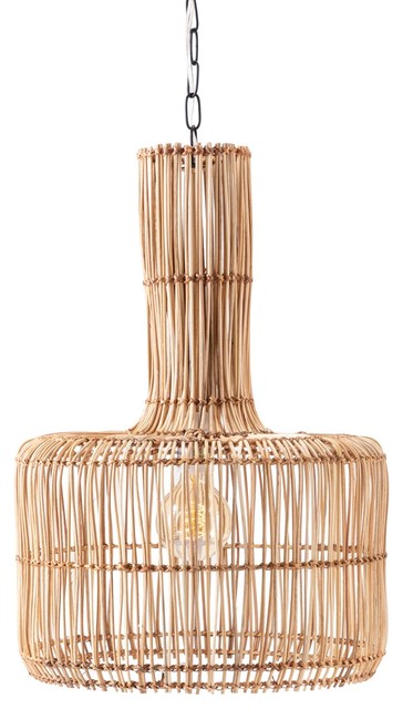 Imax Acerra Woven Wicker Pendant Light 15712