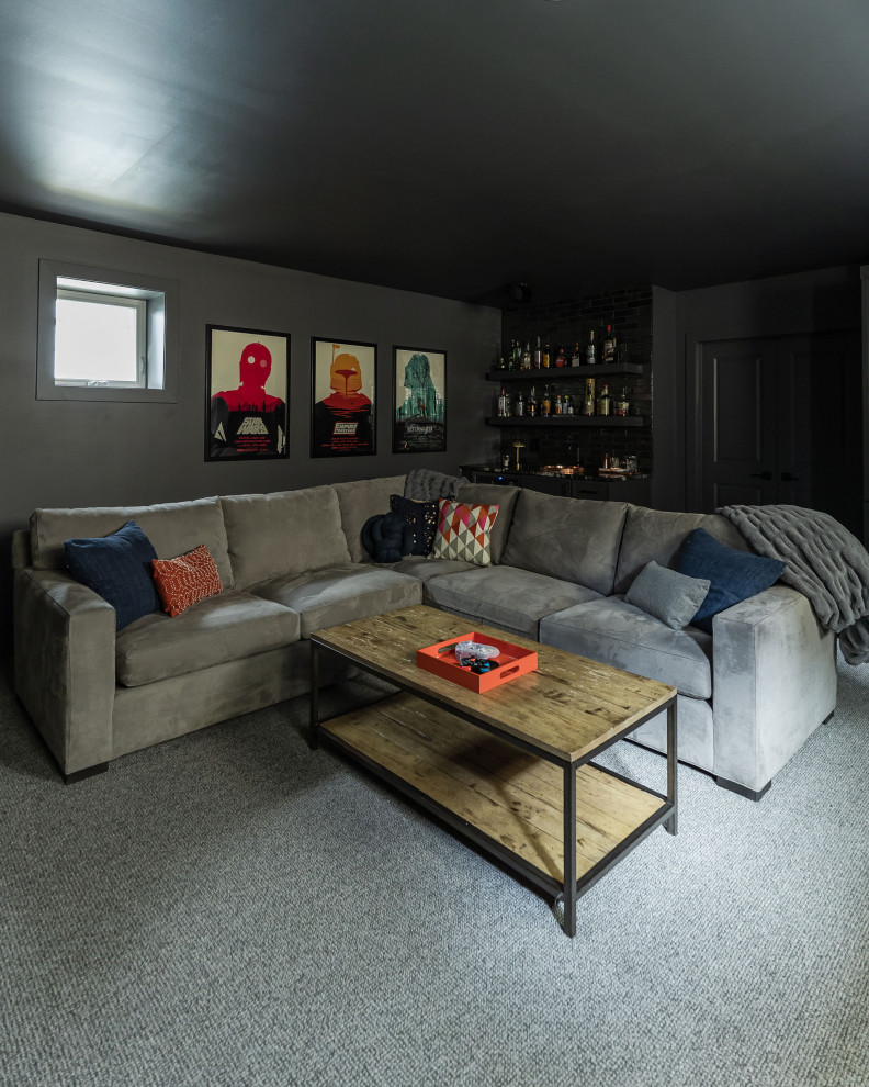 Phoenix Rising in Chicago - Transitional basement photo in Chicago