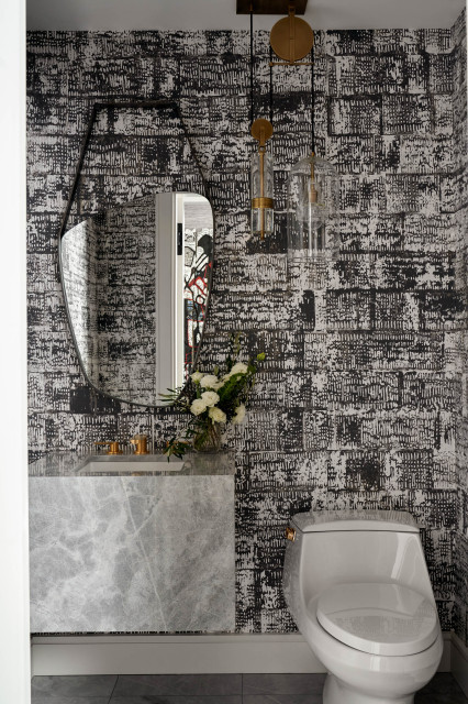Upper East Side Project contemporary-powder-room