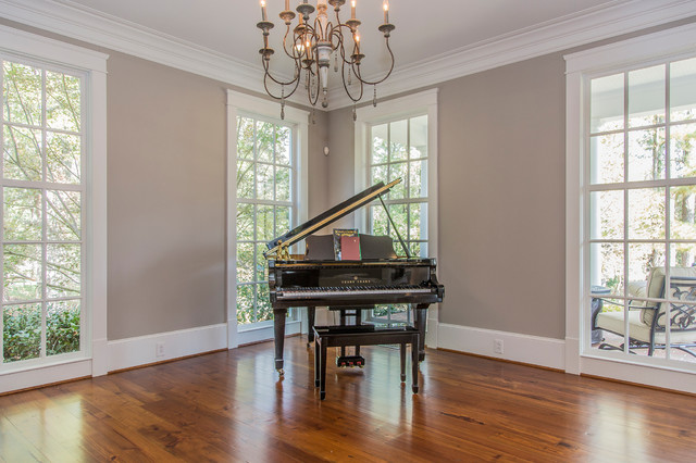 Blue Heaven transitional-living-room