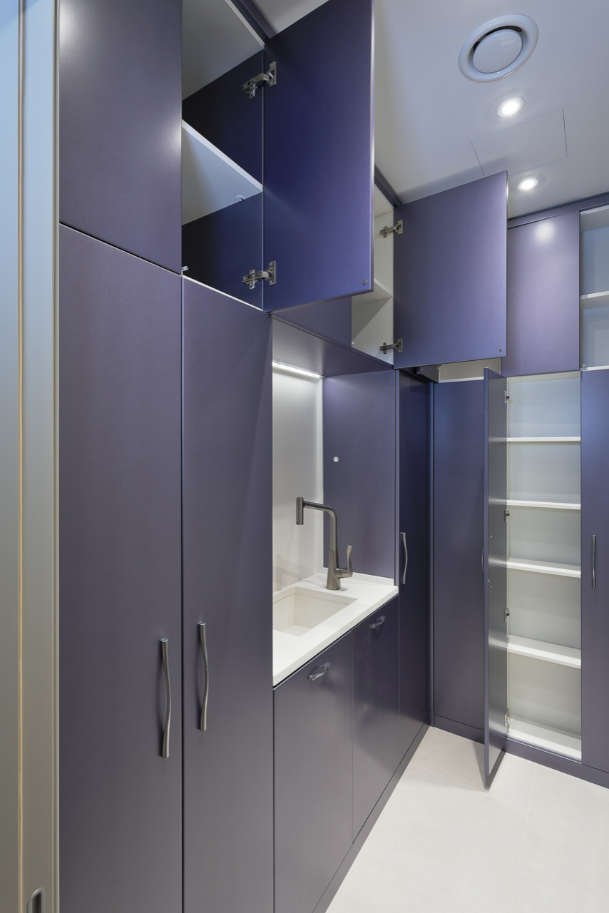 Проект на Кастанаевской: гардеробная, прачечная