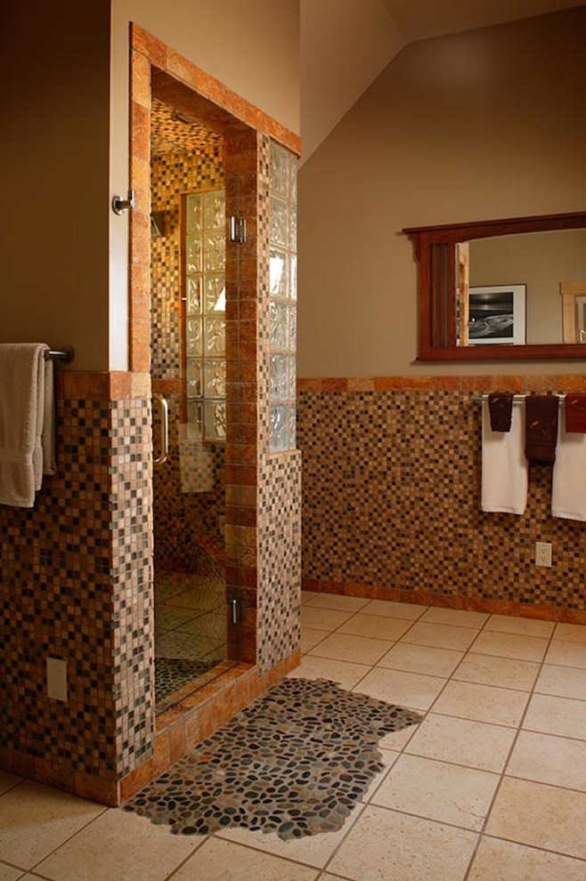 This is an example of a country bathroom in Other.