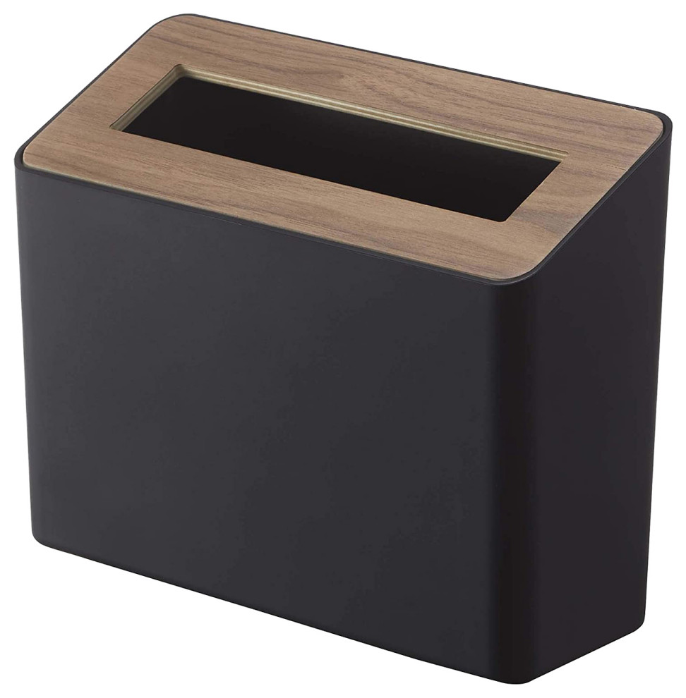 Countertop Waste Bin, Plastic, Lid Contemporary Wastebaskets by