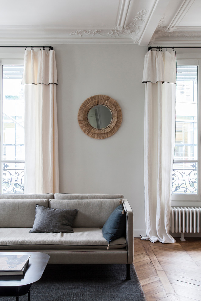 Scandinavian living room in Paris.