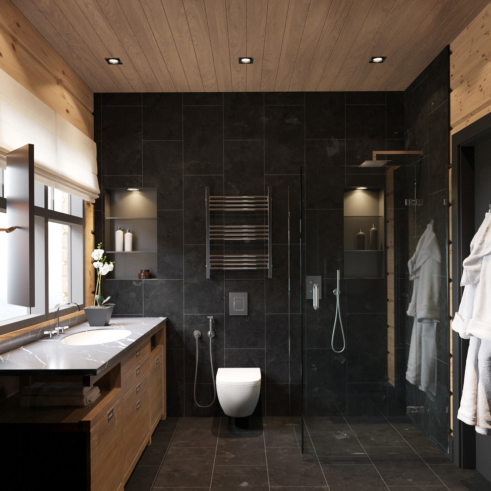 Дом элементами современного шале