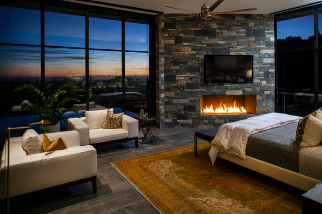Hidden Canyon Retreat contemporaneo-camera-da-letto